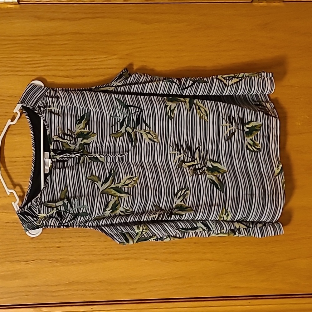 Cj Banks Striped Leaf Tank